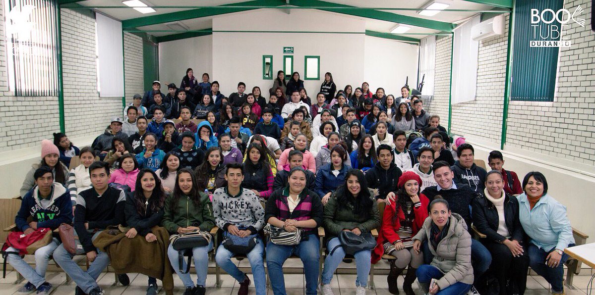 BooktubeDurango's tweet photo. #BookTubeDurango visita el Colegio de Bachillerato Tecnológico Forestal No.4 Con nuestro invitado de noviembre, Misraim Guerrero, del canal @sobre_lineas https://t.co/W0netSGs8F