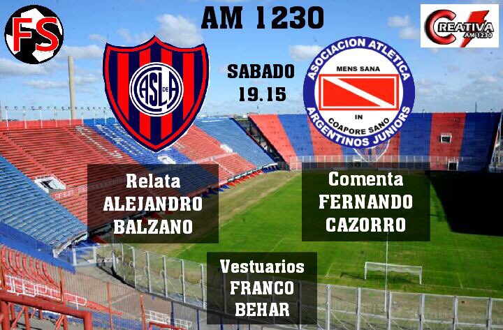 FerCazorro's tweet photo. Hoy comento #SanLorenzo - #ArgentinosJuniors desde el Nuevo Gasometro en @FutbolShowOk por #AM1230 https://t.co/0Gy9qqfr3m