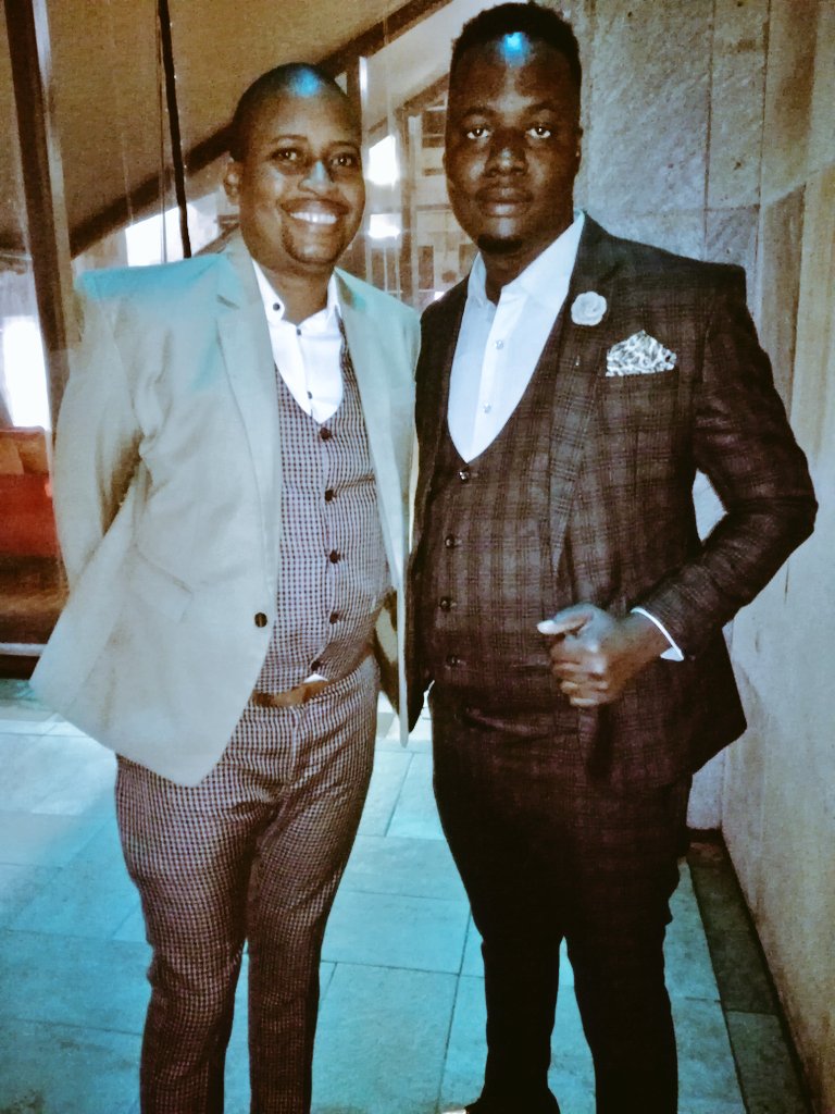 goodradioawards's tweet photo. L: #LosikaSeboni &amp; R: #Ribcracker 
They are our MCs for the night. 
#TheViBGoodRadioAwards https://t.co/i5UYKmmGpu