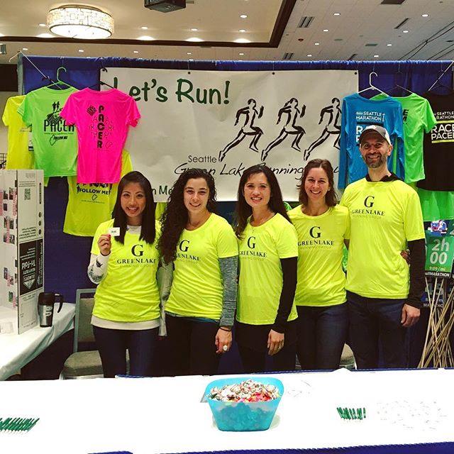 SeattleMarathon's tweet photo. REPOST: The @SGLRGPacer Booth is all set and ready for race participants to stop by with questions! #GoSGLRG #PACERS #runsea17 #RunVan #runhappy #@brooksrunning 📷: @trilokanath https://t.co/C7orp2uJfC