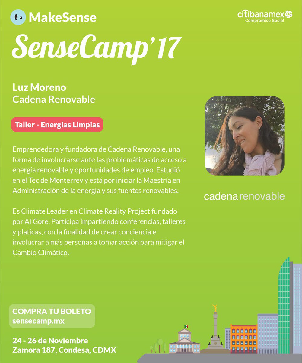 Viraviendo's tweet photo. Nos vemos hoy en el #SenseCampMx para compartir experiencias, conocimientos y herramientas que nos ayuden a co crear #CiudadesSostenibles https://t.co/O4Y05hi9NZ