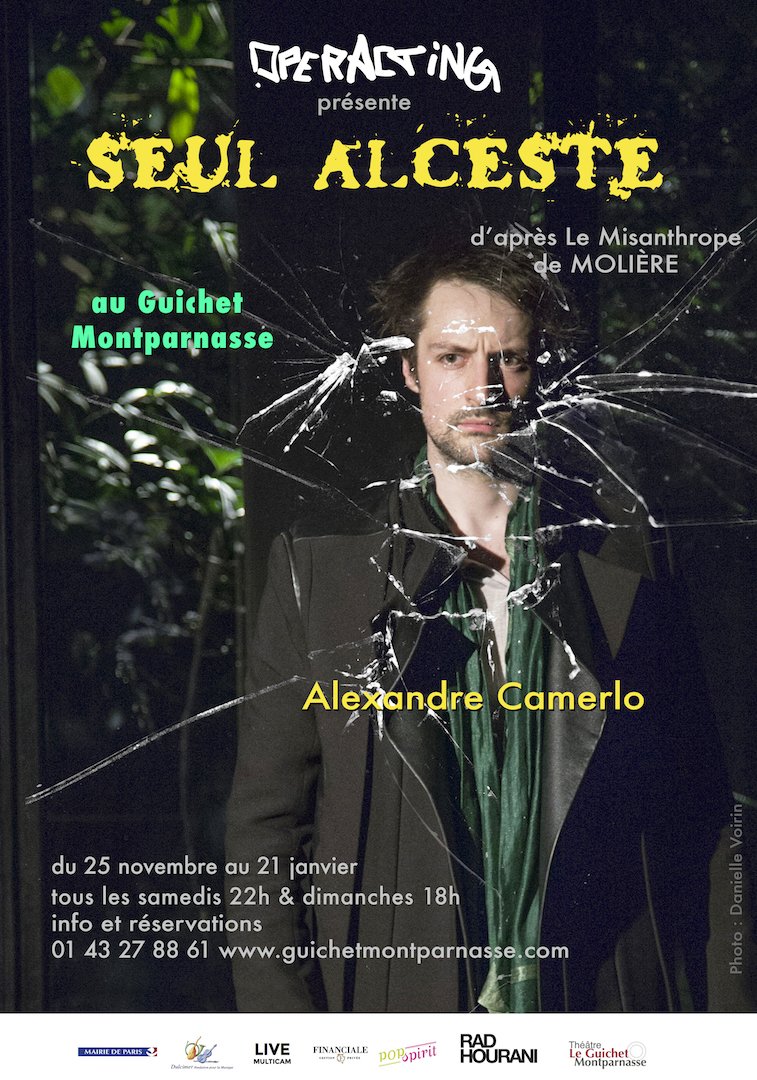 manegeculturel's tweet image. #theatre : Seul Alceste, d’après Le Misanthrope de Molière dès ce soir bit.ly/2A5Cv2b