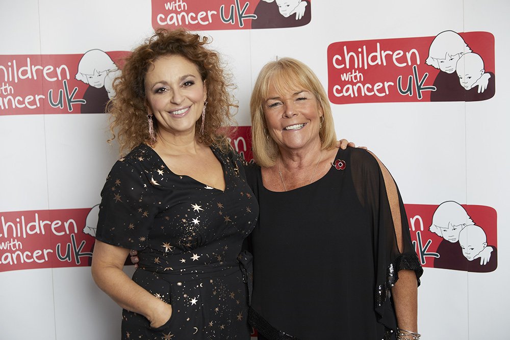 CwC_UK's tweet photo. The beautiful @nadiasawalha and our Trustee @LindaRobson58 looking glamorous at our #CWCBALL. Thank you ladies for joining us on a night we raised over £600,000 towards our work fighting the injustice of cancer in children. Pls RT @loosewomen https://t.co/XxNBhyipEW