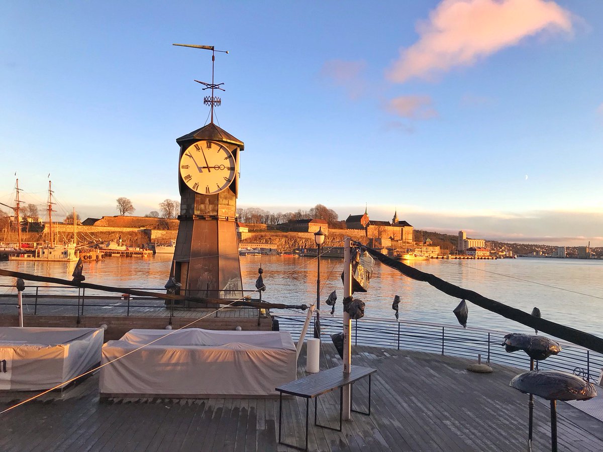 ABritSoutherner's tweet photo. Hope everyone is having a great #Saturday! We are spending the final day of our week long trip exploring #VisitOslo in the Aker Brygge neighborhood. A really cool part of the city with stunning views. https://t.co/xxKS6ar0Fd