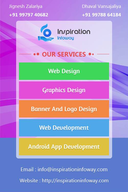 inspirationiway's tweet photo. Our Services #WebDesign #WebDevelopment #GraphicsDesign #MobileApplicationDesign #LogoDesign https://t.co/Yy6dy6Eyjg