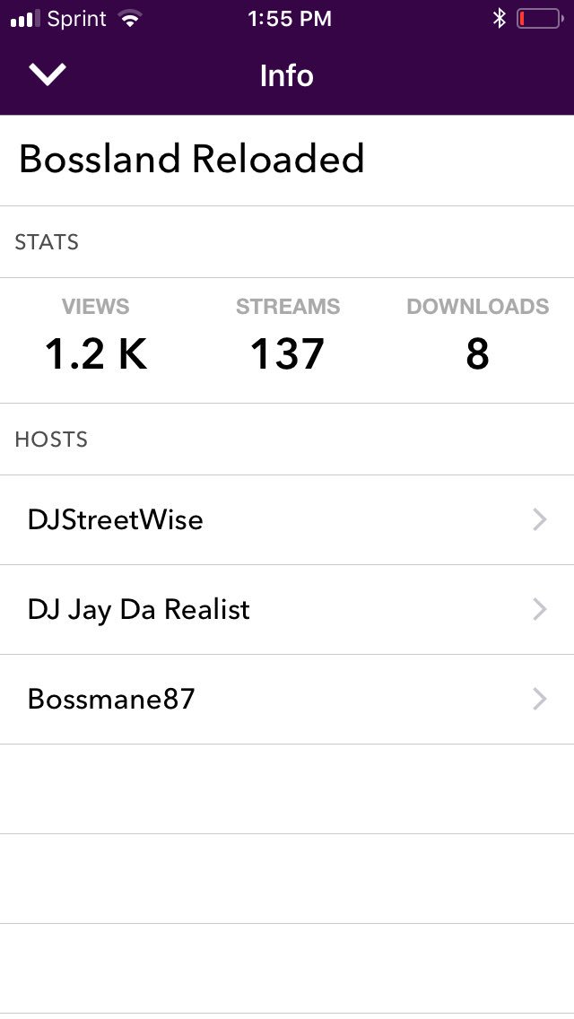 TheeRealHoncho's tweet photo. #BosslandReloaded stats from a couple days ago #Imworking https://t.co/NFo9doYC33
