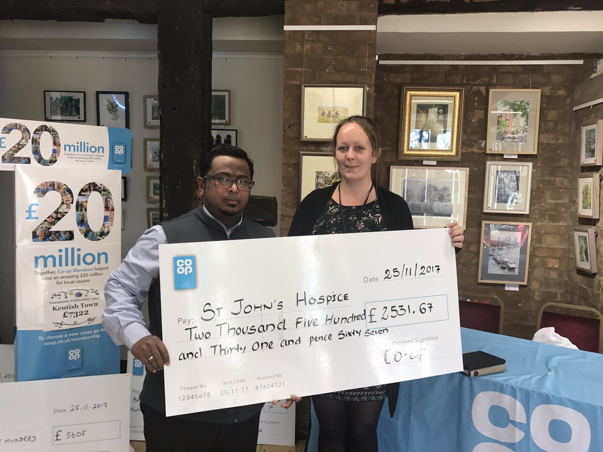 jazeerali's tweet photo. #RegentsParkCoop  #TheCoopWay #stjohnshospice https://t.co/VSaiCzvBmu