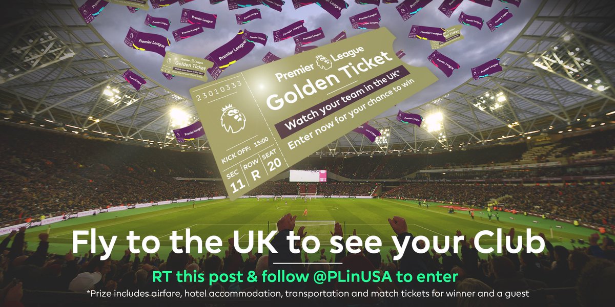 PLinUSA's tweet image. Which of these do you want?

⚪️ FREE Flight to the UK for you and a friend
⚪️ See your #PL club
⚪️ All of the above

If you answered all of the above, RT this tweet &amp;amp; follow us to enter for a chance

#PLGoldenTicketSweepstakes
