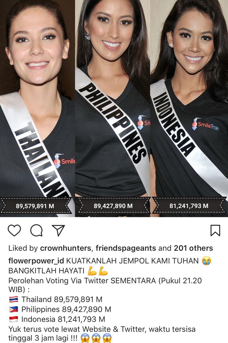 rindo_sant's tweet photo. Ayo kejarrrr!!!! #MissUniverse #Indonesia https://t.co/5P0D0KIOdC