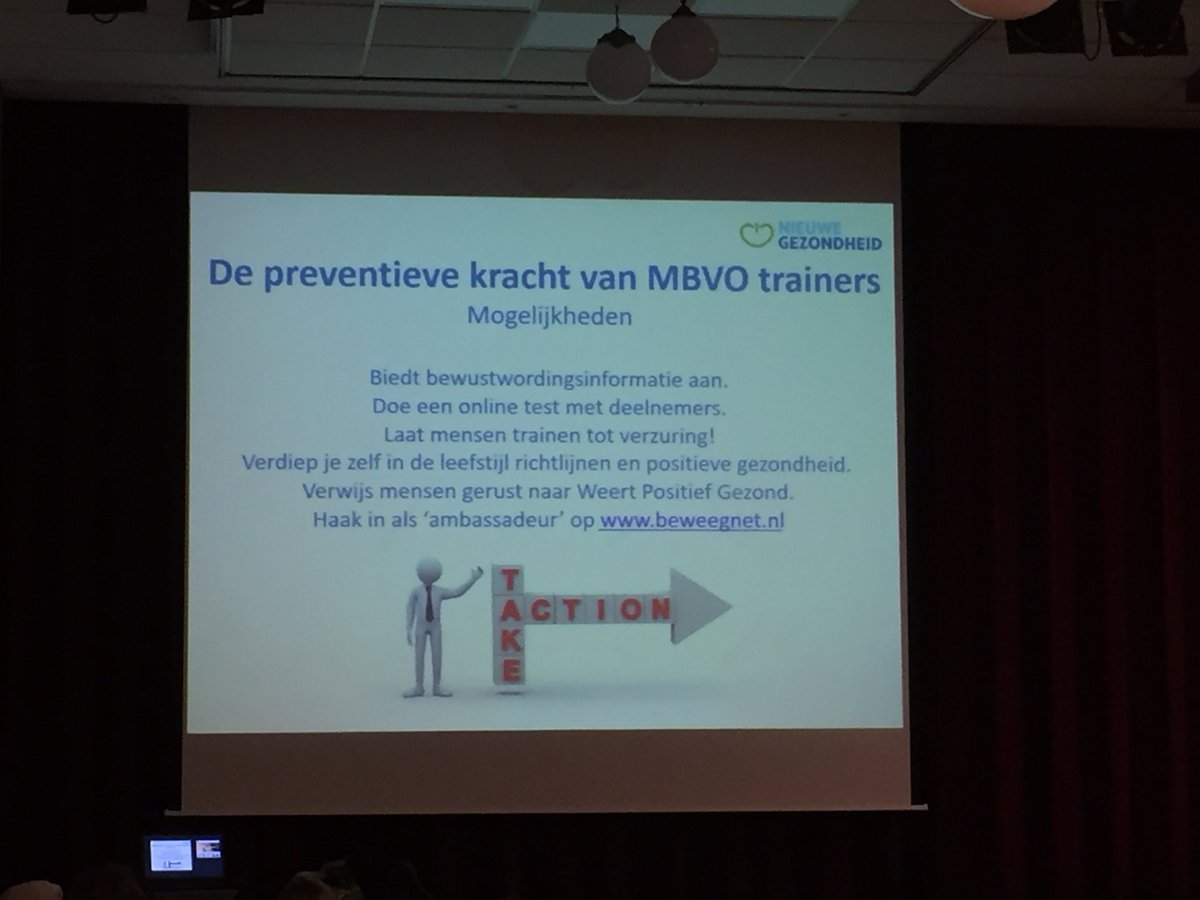 John van Heel informeert de MBvO docenten over de nieuwe beweeg- en voedingsnorm. #Weert in beweging