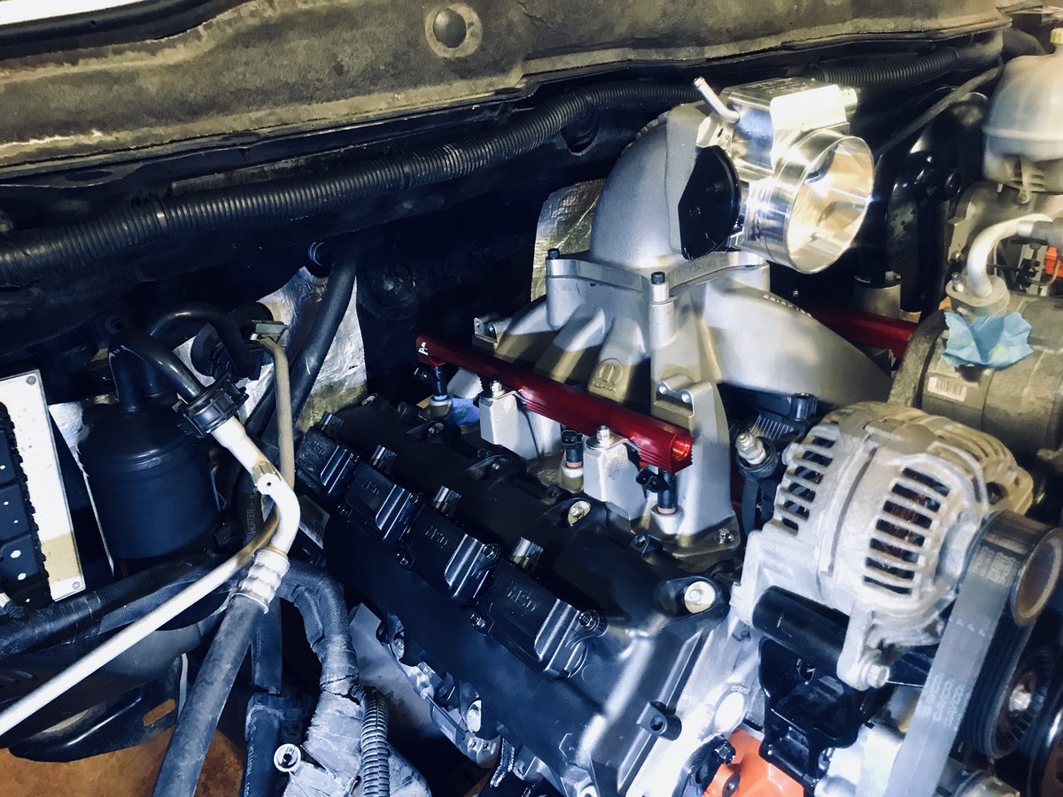 ClayMillican's tweet photo. Project #dently getting closer. #hemi #twining @COMPCams @TCIAuto @PrecisionTurbo @LutzRaceCars #powpow25 https://t.co/ulO6unpEfQ
