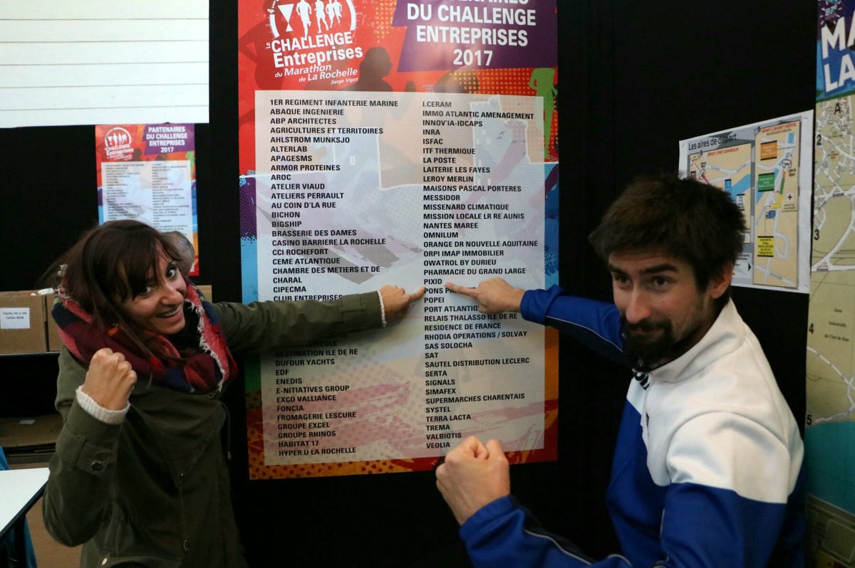 PIXID_Group's tweet photo. En direct du week-end #marathon à La Rochelle pour la #teamPIXID ! #running #motivation - @LaRochelle_OT https://t.co/j9Ws5FSQw0