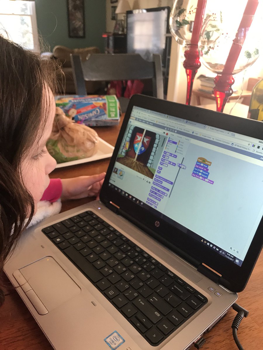buckylew's tweet photo. Coding with my daughter on a Saturday. #futurecompscimajor https://t.co/1nFXhrmXNt https://t.co/h1XZpaiP5R