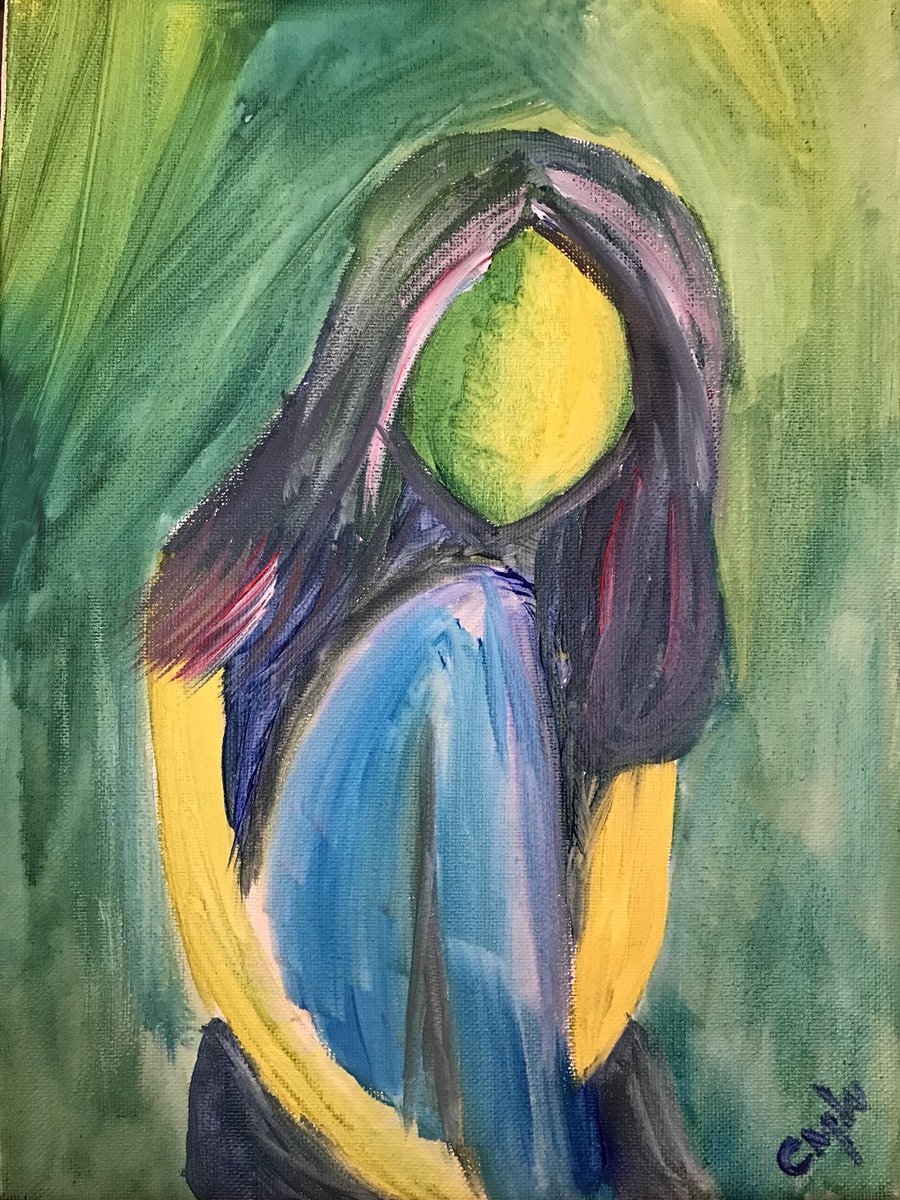 PeaceInArtworks's tweet photo. “Thinking Along Water’s Edge” &amp; “Depression”
9x12 wrapped canvas. #DalerRowneyWatercolour
“Your illness does not define you. Your strength &amp; courage does." #mentalhealthawareness #bipolardepression #beyoubestrong #endthestigma  #artforsalebenefits
@buddyproject https://t.co/yS2TSmK8eC