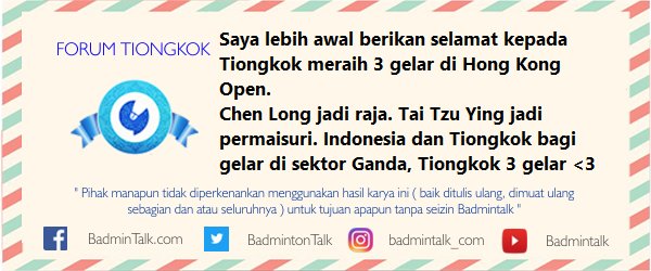 BadmintonTalk's tweet image. Well.... Let's see.... 

ForumTiongkok #MissUniverse #Indonesia