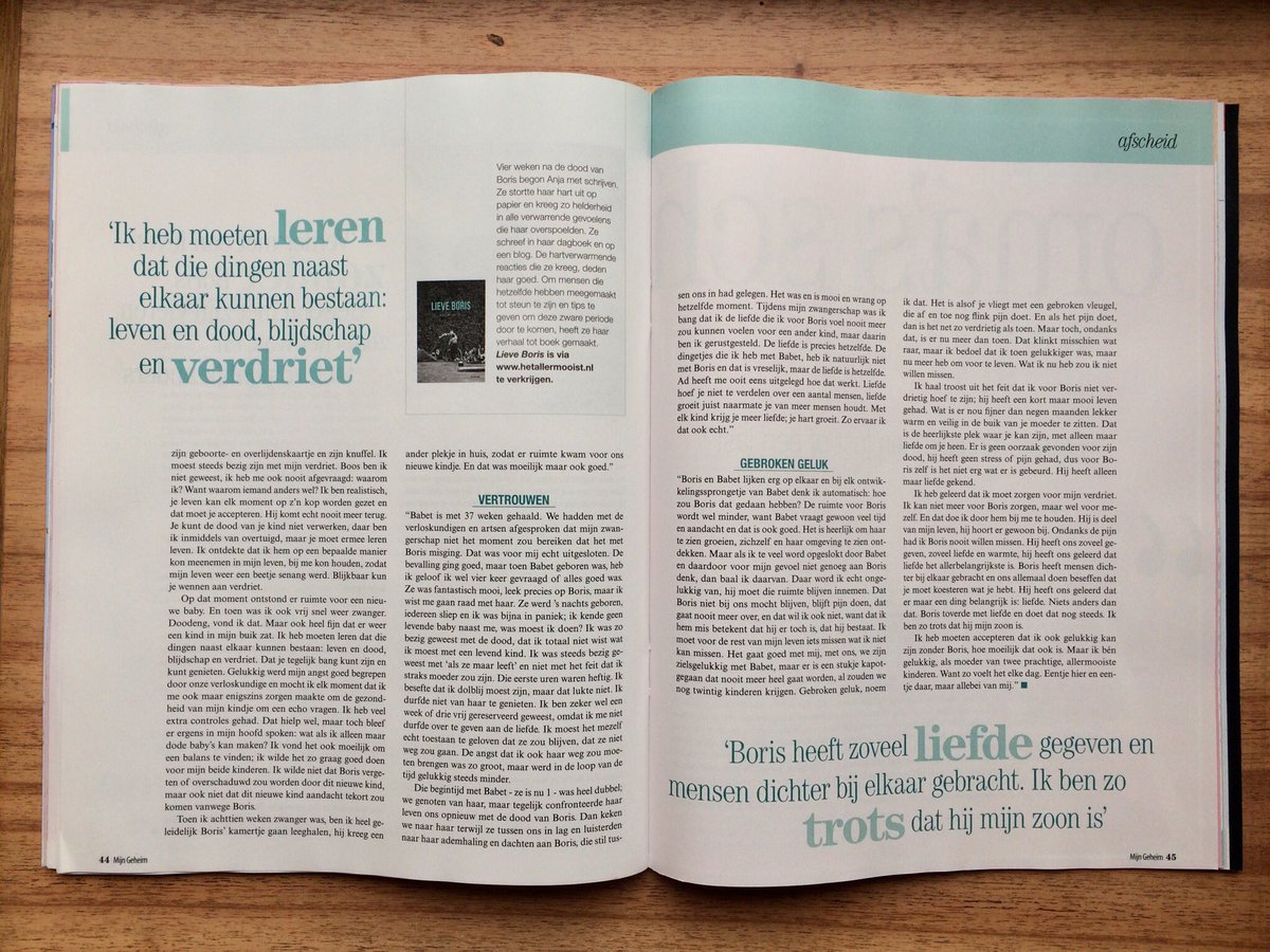 AnjaDalhuisen's tweet photo. Interview in de @MijnGeheimNr1 over onze Tovenaar β¨ @AdHofsink #LieveBoris https://t.co/T0ApcD4G9C