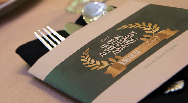 USouthFlorida's tweet photo. #USFWorld presented its 3rd annual Global Achievement Awards on 11-7. Click here to read about the #USFSystem awards: https://t.co/Ga8EN6089D https://t.co/N2Ym8jYnMA
