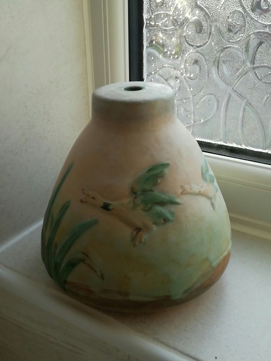 MyDenbyWare's tweet photo. Just 'found' this #danesbyware #denbypottery Danesby Pastel lampbase at the old family home! #forgottentreasure quack quack!! https://t.co/4Gx6NbeEgm