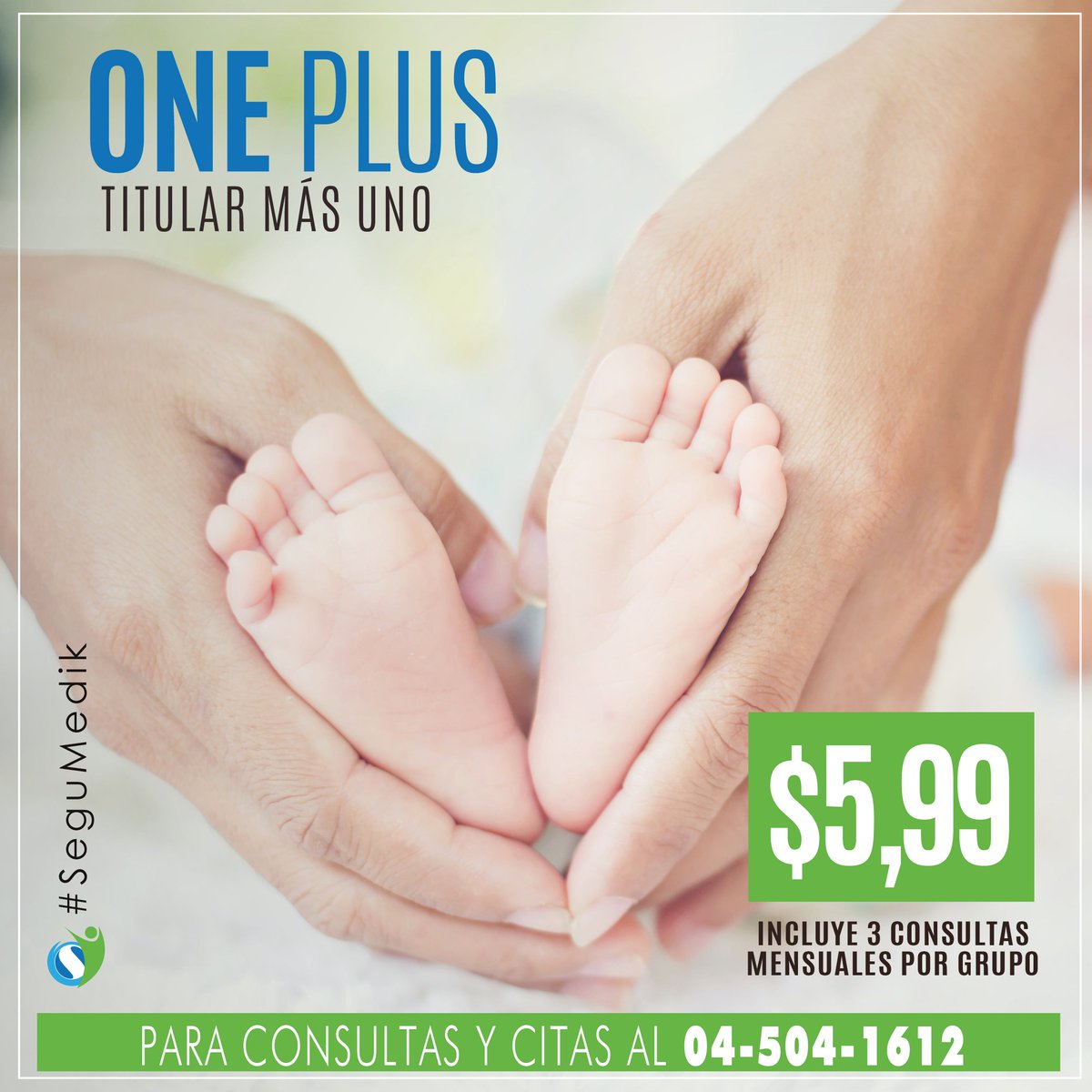 SeguMedik's tweet photo. En #SeguMedik tenemos inmejorables paquetes de consultas médicas prepagadas. Llámanos al 04 5041612 para más información de nuestros planes. https://t.co/p8attFTbyI