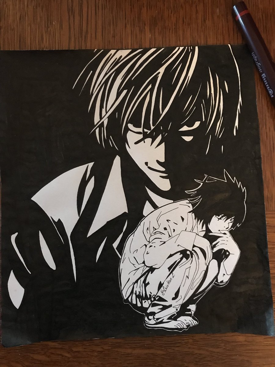 CChriscreative's tweet photo. Death Note is back 🤔🙀😻
Shadow right behind 🙀😱

#deathnote #deathnotekira #deathnotefan #deathnotemanga #deathnotemovie #manga #mangadrawing #mangaart #mangas #mangagirl #mangaboy #mangaka #mangakawork #dessinmanga #dessin #artwork #artdrawing #artdrawings #twitter https://t.co/uwnJ0GrDsr