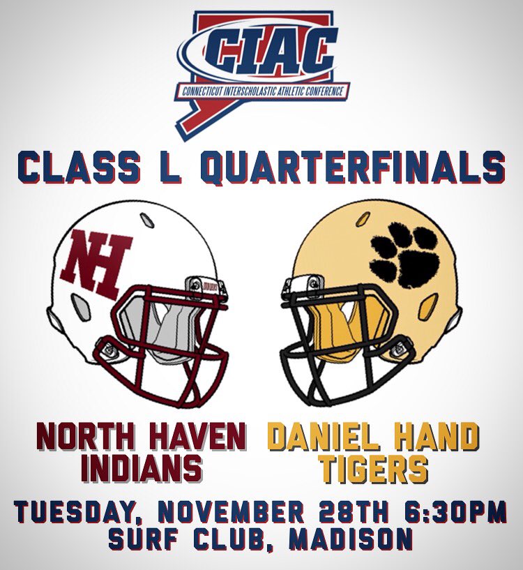 NHHSFootball's tweet photo. See you on Tuesday! #thisisNHfootball #cthsfb #BeatHand ๐ซ๐ฏ https://t.co/vpw0k3EA7j