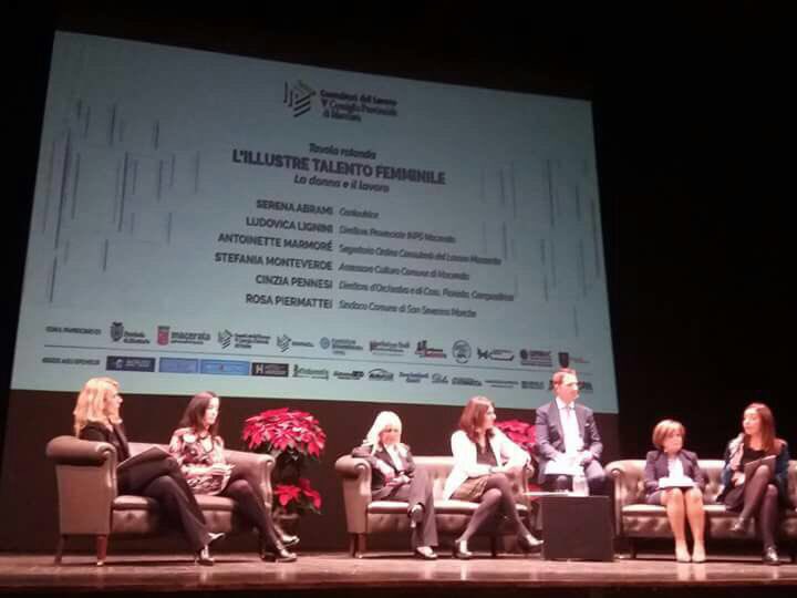 L’illustre talento femminile. Le donne ed il lavoro. Onorato di aver animato il dibattito di talentose donne, eccellenti rappresentanti della provincia di Macerata.
Grazie ai <a href="/ConsulentiLavor/">ConsulentiLavoro</a> di Macerata per avermelo consentito.