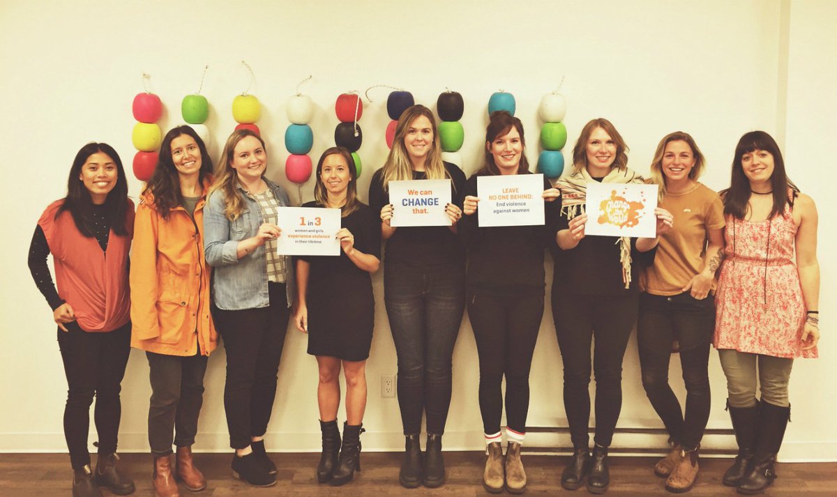 HootsuiteLife's tweet photo. Taking a stand with @UN_Women during their #16days of activism to end violence against women: https://t.co/dFFoZ6rutl #orangetheworld https://t.co/EzSSxz3ERR