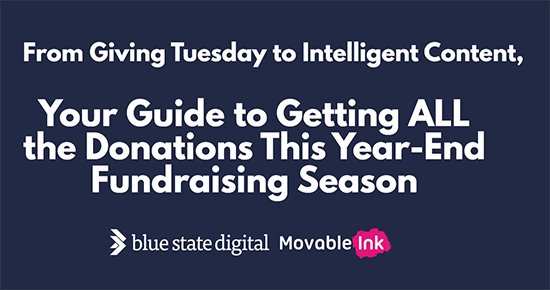 bluestate's tweet photo. [VIDEO] #GivingTuesday is big for #nonprofits, but what about #CyberMonday? WATCH to make the most out of your #yearend fundraising program: https://t.co/hmykry4uXH #yearendtips https://t.co/MwjjcNJfhV