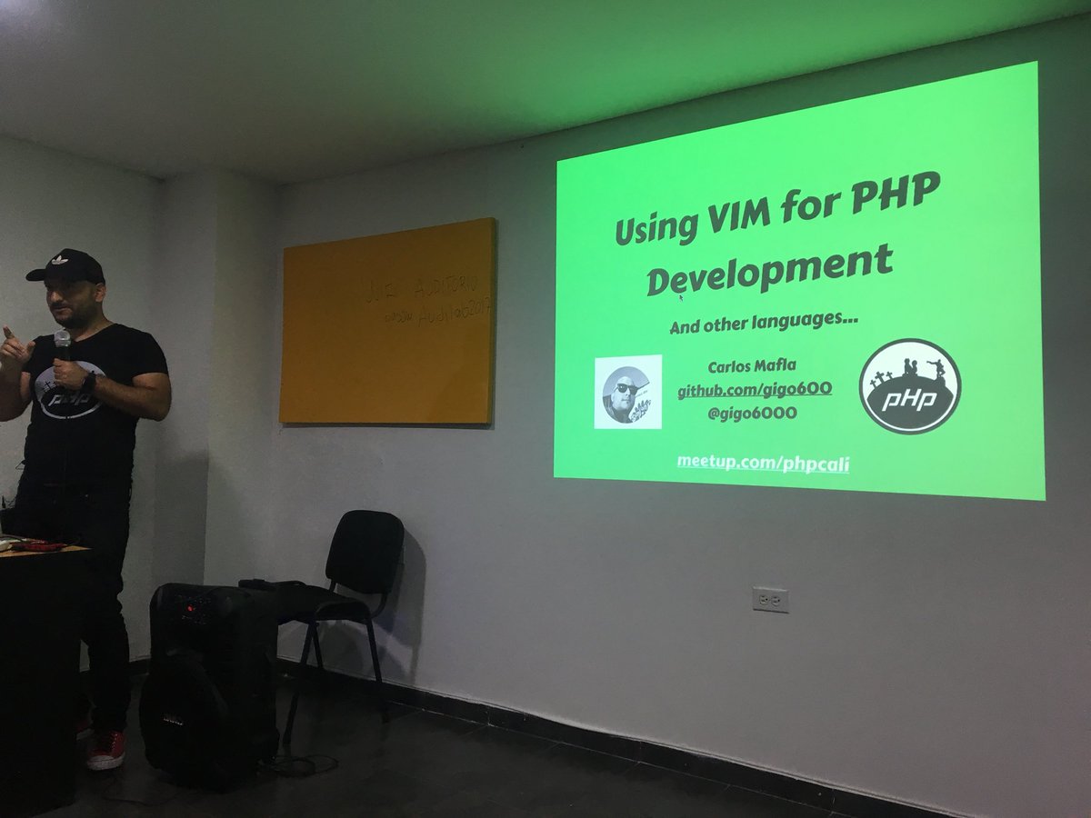 phpcali's tweet photo. VIM for php developers #php #phpcali #symfonycali https://t.co/64Z3o84yTU