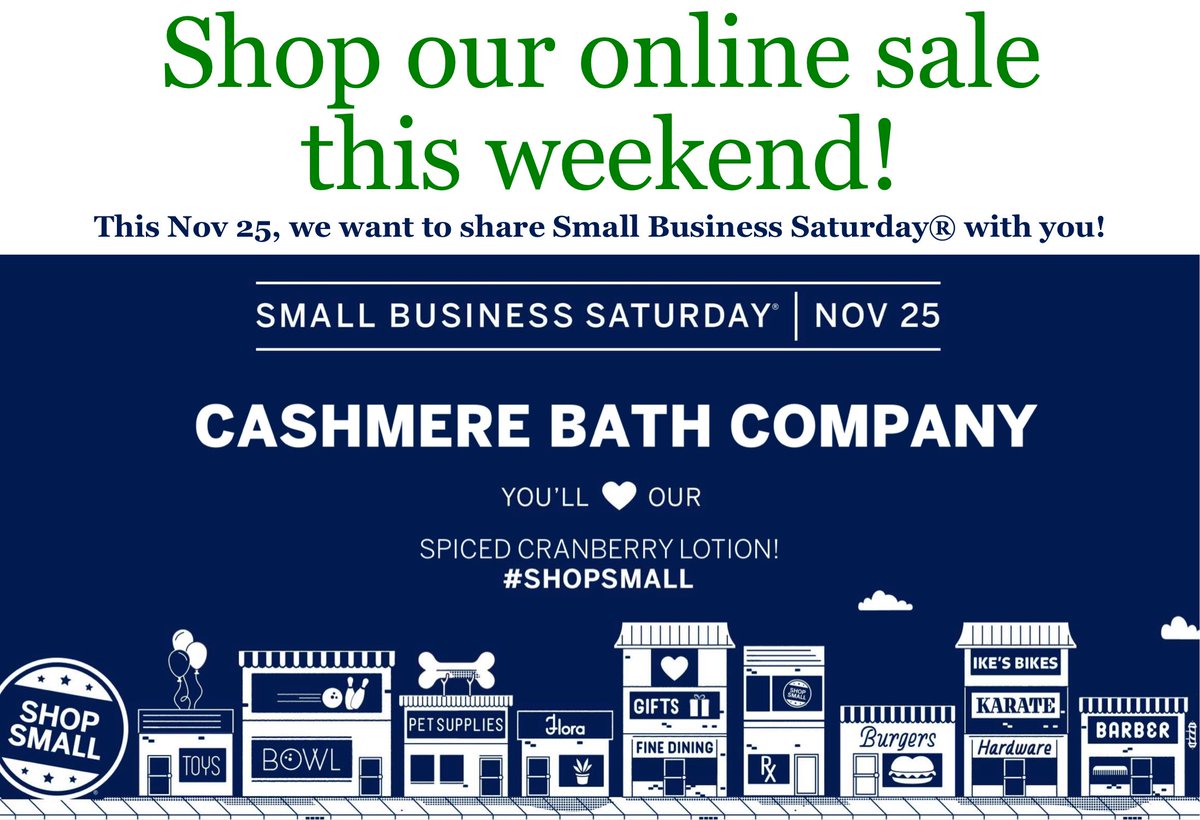 CashmereBathCo's tweet photo. Shop small this weekend! Check out our deals at https://t.co/9KOQ6rpoF1 thru Cyber Monday!! https://t.co/dYGkHz7UoY