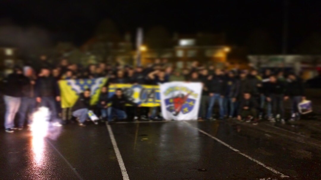 uscreteil1936's tweet photo. #Supporters : #KopBanlieue et #UrbanDevils présents hier soir à Dunkerque.
#SeulementUSC #AllezCréteil #LaboreFideque #Ultras https://t.co/zlwTSNI6As