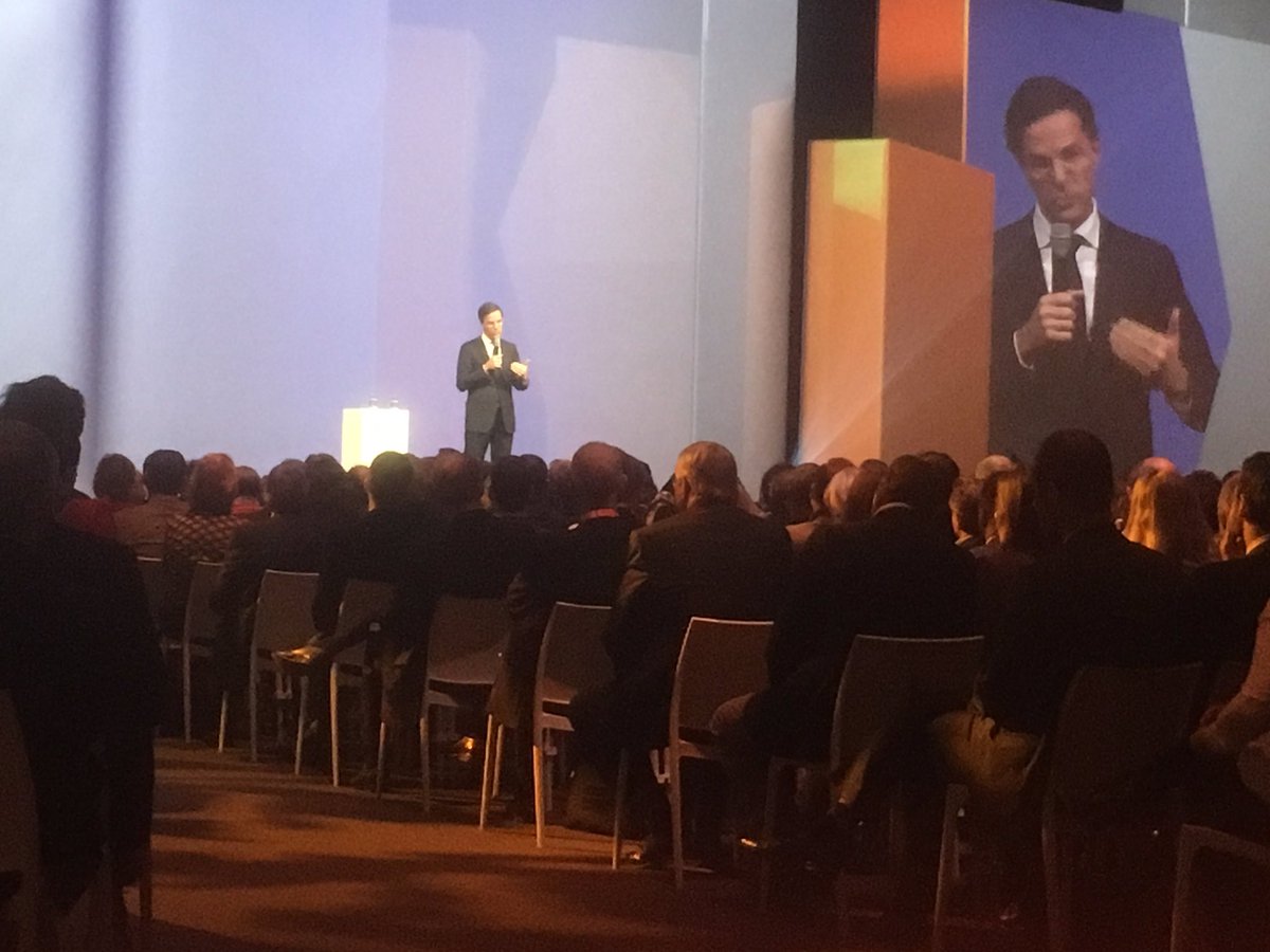 Mark Rutte spreekt op het vvd congres #leuk