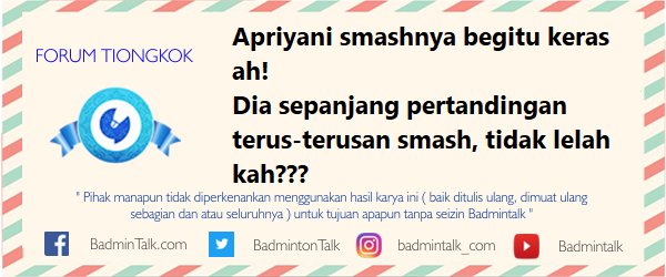 Semoga besok tetap cemerlang ya Greysia/Apri!!

ForumTiongkok #MissUniverse #Indonesia