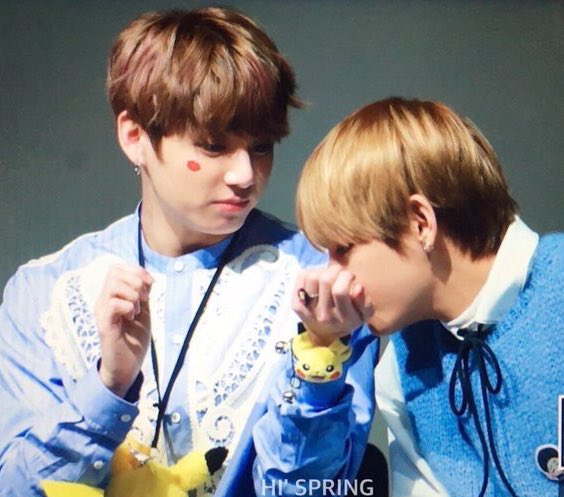 I’m still wondering what smell do they have! Do they have different fragrance or are they just the same since they’re always so into each other?! Hmmn.. #taekookNOWandTHEN 