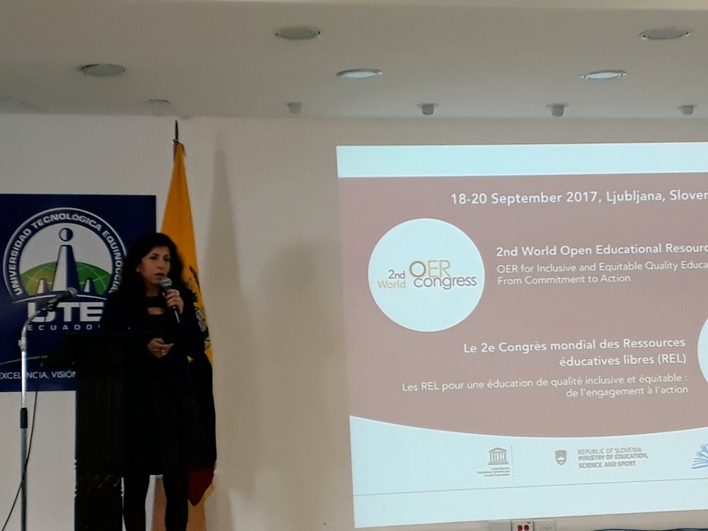 Andy892812's tweet photo. #INCISCOS 2017 "Recursos educativos abiertos para una educación de calidad inclusiva y equitativa" Rosa Navarrete https://t.co/7w2ROktA6r