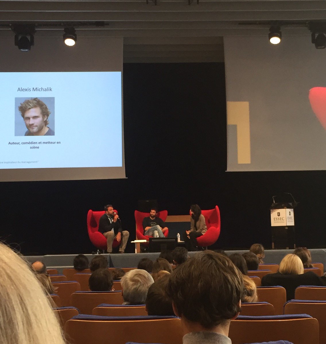 marionartault's tweet photo. Le théâtre inspirateur du Management avec #AlexisMichalik @essec #campusIM https://t.co/IqXtDOrPoz