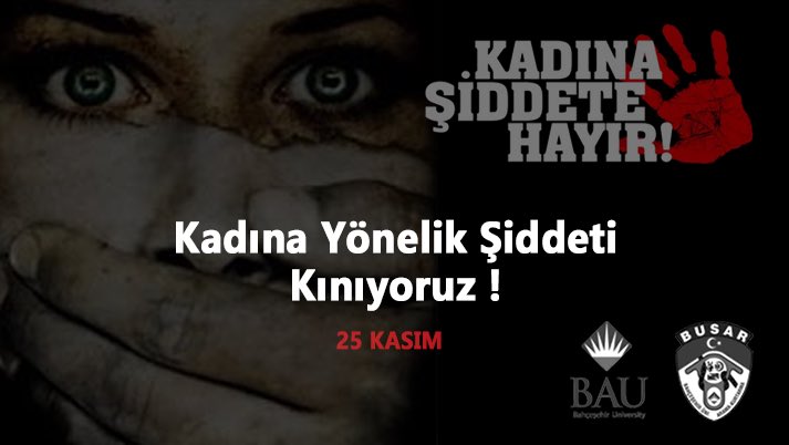 Kadına şiddete HAYIR! #25kasım #KadinaSiddeteSon