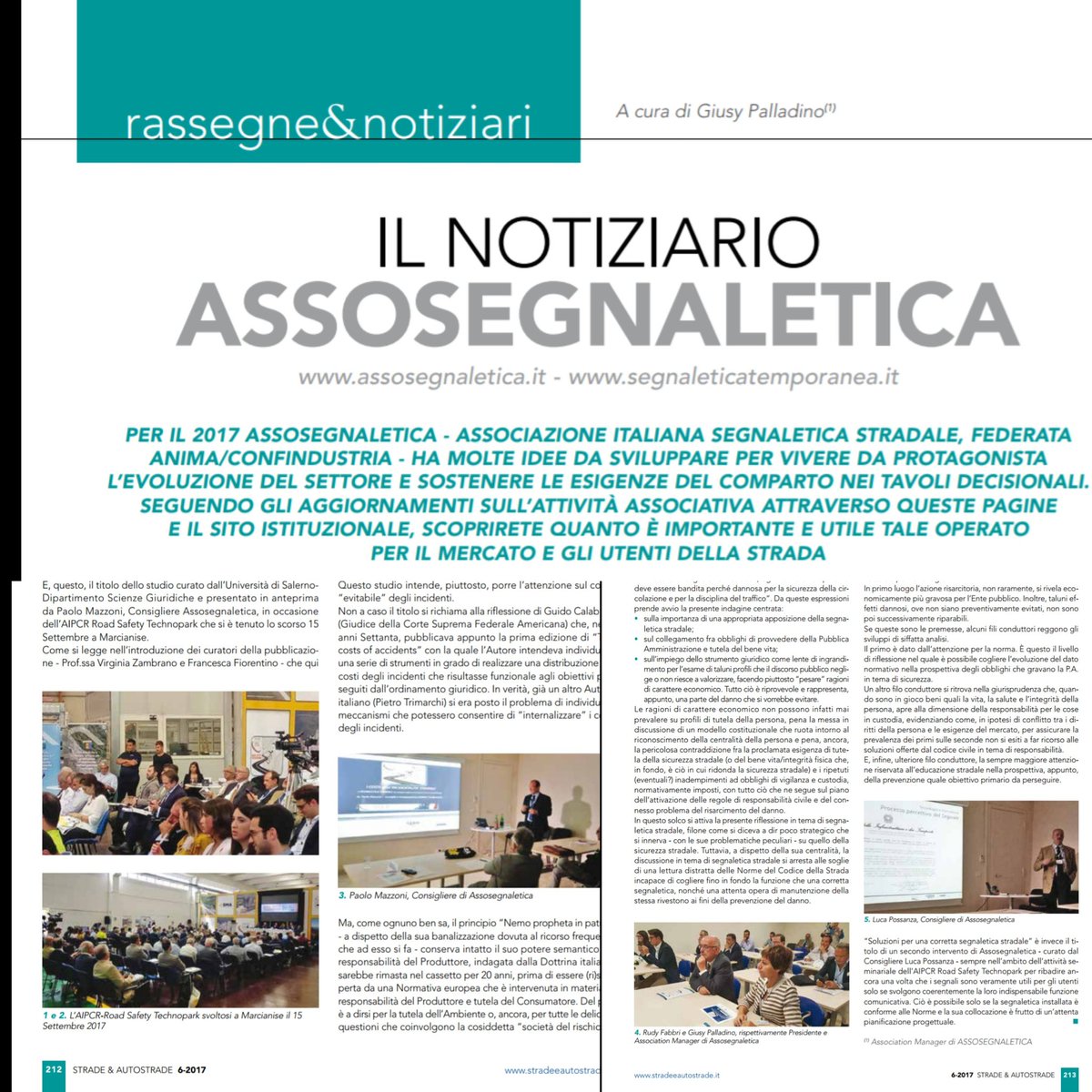 palladino_anima's tweet photo. #SicurezzaStrade | In questo numero del #NOTIZIARIO #ASSOSEGNALETICA @Fed_Anima IN ANTEPRIMA introduzione #Ricerca sui Costi #Incidenti curata da #Università #Salerno Dip Giuridico LEGGI https://t.co/onD4fwwoW0 I https://t.co/s5ncB6HBVw