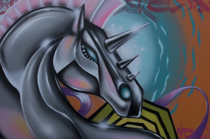 Eskaldoc's tweet image. Suite #CapsAttack Cergy #StreetArt: extraits de la superbe fresque du groupe Norione-Sheka-Farm Prod, OTM-AB et le duo PSO Man et Horror