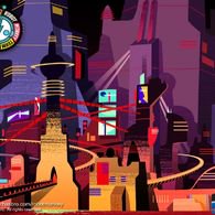 RobotDaughter's tweet photo. Shuggazoom city in all its glory 🌇🌆🌉🌃 https://t.co/c6siVsm7qK