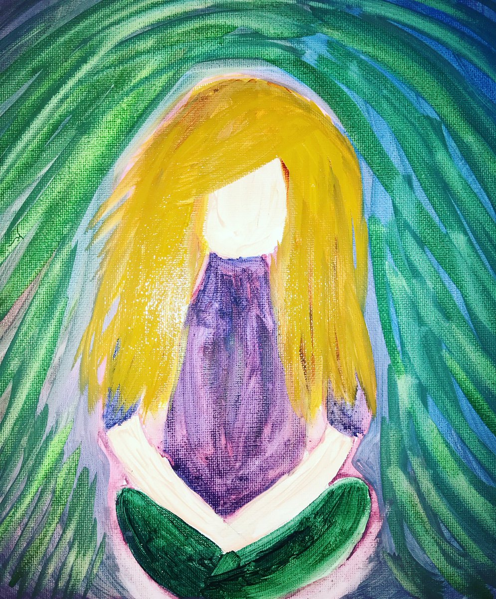 PeaceInArtworks's tweet photo. “Self-Portrait” 10x10 wrapped canvas #DalerRowneyWatercolours

"Your illness does not define you. Your strength and courage does." 

#mentalhealthawareness #bipolardepression #beyoubestrong
#endthestigma https://t.co/2MEmCSz8aF