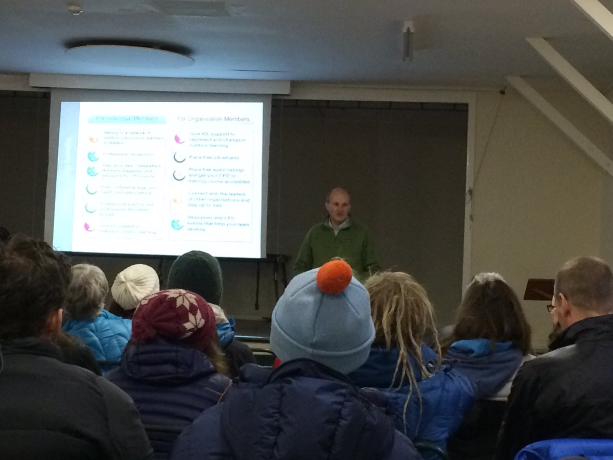 CairngormsOL's tweet photo. Neal Anderson speaking on benefits of Institute of Outdoor Learning at #IOLAlba2017 https://t.co/7FGVgoUU9c