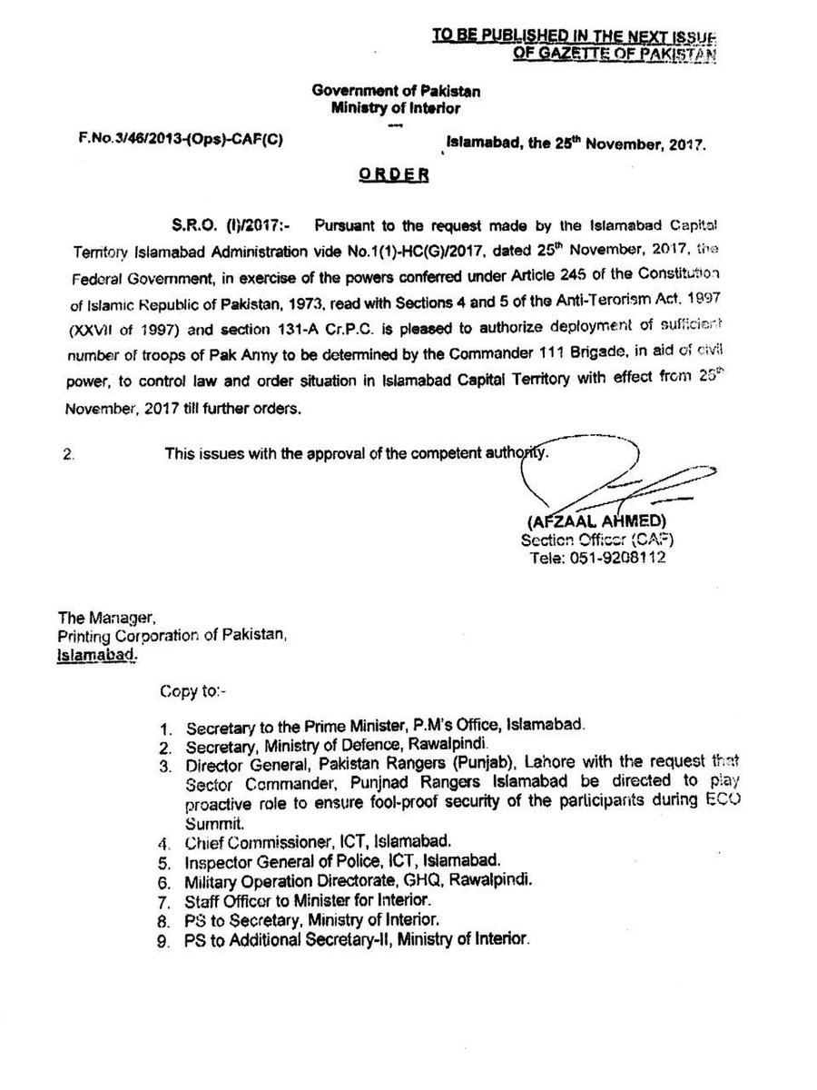 Omar R Quraishi On Twitter Notification Issued By Pakistan S