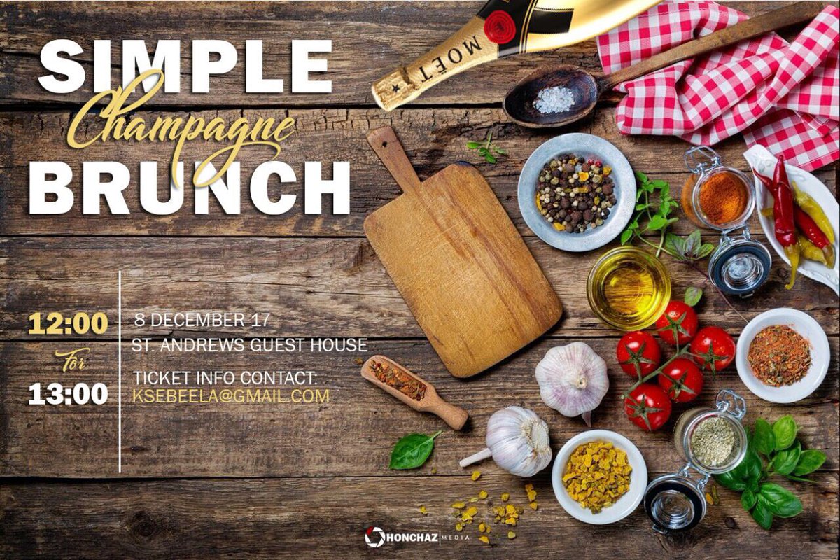 STMusicFest's tweet photo. Buy your VIP Ticket and join us for this unforgettable experience.
VIP Ticket = Access to the Champagne Brunch
Amongst many other extras only for the price of R350.
#SimpleVIP
#SimpleThings
#ST17
#3DayExperience https://t.co/APLqELwF0d