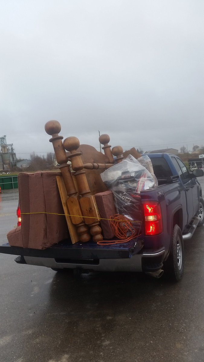 jmccr8's tweet photo. When you get to 30+ in age it goes from #SAFTB to #SAFTD with the "D" being the dump, she was a good couch, many a beer spilled & likely an impaired or two saved! #RIPcouch https://t.co/sJUm4D7r53