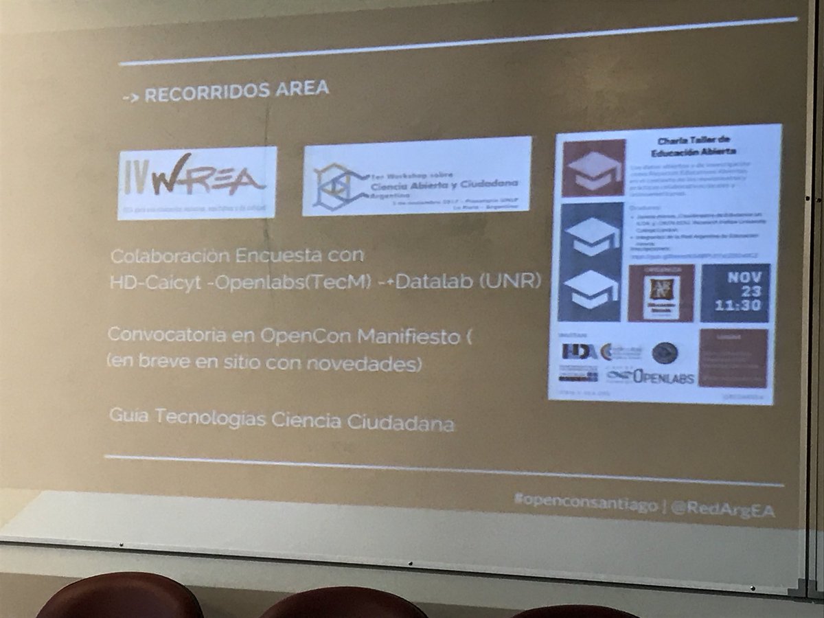 fernando__lopez's tweet photo. Motivos + evidencias + Ideas 💡 = espíritu y hoja de ruta de la @RedArgEA por @virbrussa (2/2) en la #OpenCon2017 #openconSantiago https://t.co/FNJhIf2QM7