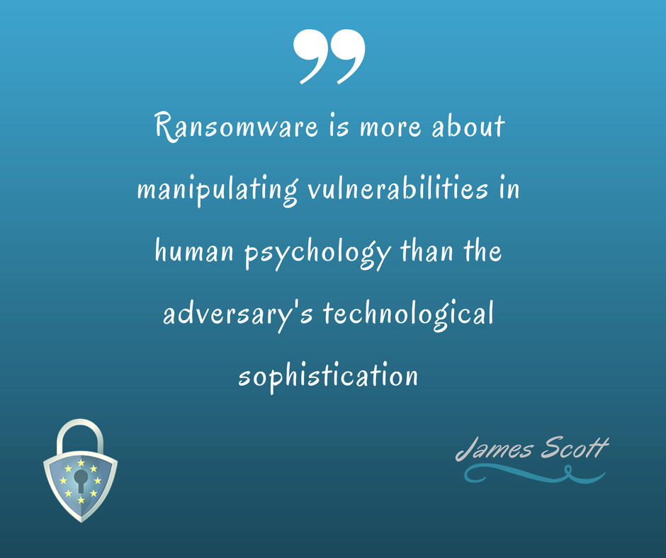 Syneidis's tweet photo. For the #CyberSecurity expert @ArtOfTheHak, the human factor is what increases the danger of a #Ransomware attack. What does your #company do to reduce that risk? https://t.co/Mi1Ycxr2u5