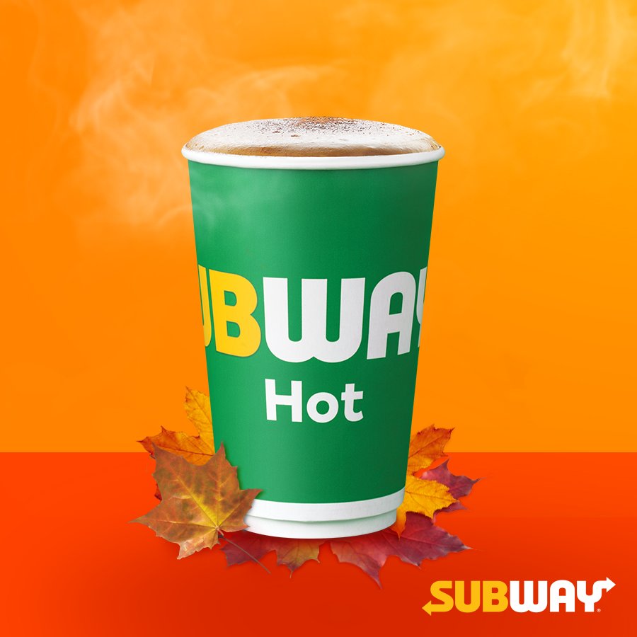 🍁 No puede terminar el otoño sin probar uno de nuestros calientes y aromáticos cafés ☕😋 ¿Te animas? #Subway 🍂
