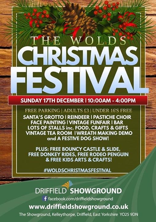 DriffieldShow's tweet photo. Not only do Kids go FREE to the Wolds Christmas Festival on Sunday 17th December but we have also included some FREE activities to keep them entertained throughout the day! FREE Donkey Rides, FREE Arts & Crafts, FREE Rodeo Penguin and a FREE Bouncy Castle! #WCF2017 https://t.co/kWlvNSv3KR