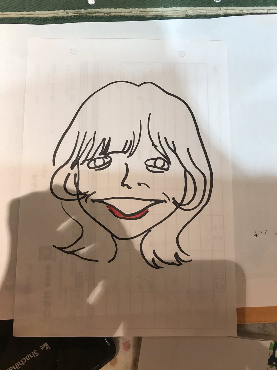 AMiqrw's tweet photo. だいすきなつるさんが
似顔絵をかいてくれました❤︎
サラサラ〜って😶😶 https://t.co/RII2NMBlNw